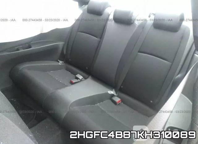 2HGFC4B87KH310089 фото 9