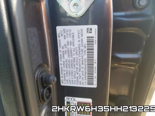 2HKRW6H35HH213225 фото 2