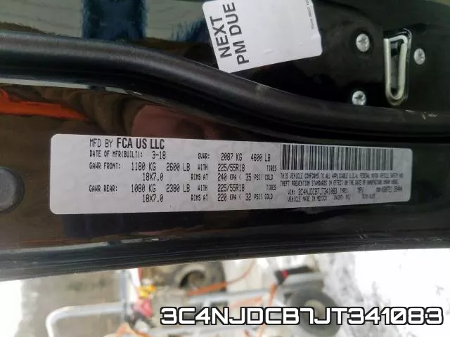 3C4NJDCB7JT341083 фото 2