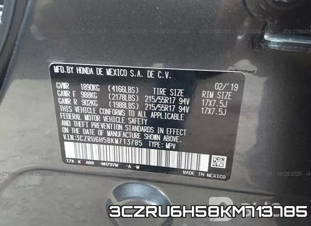 3CZRU6H58KM713785 фото 10
