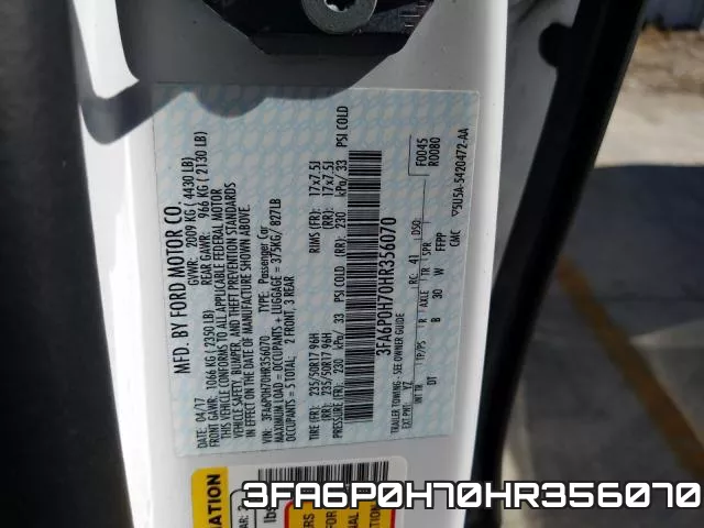 3FA6P0H70HR356070 фото 2