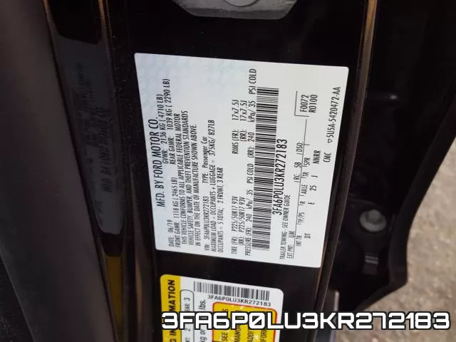 3FA6P0LU3KR272183 фото 2