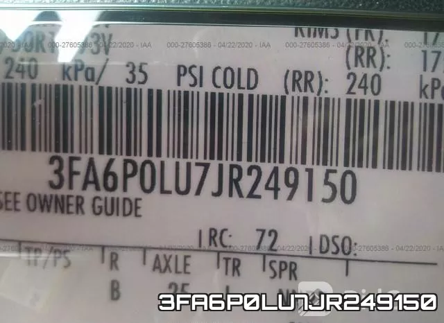 3FA6P0LU7JR249150 фото 10