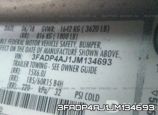 3FADP4AJ1JM134693 фото 10