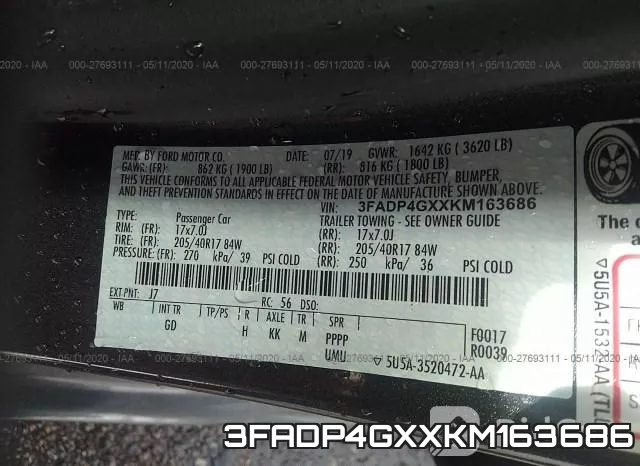3FADP4GXXKM163686 фото 10