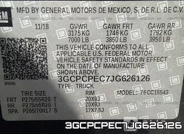 3GCPCPEC7JG626126 фото 10