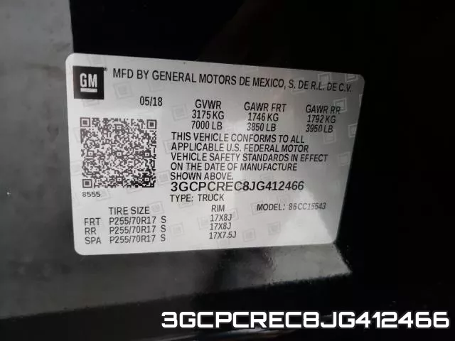 3GCPCREC8JG412466 фото 2