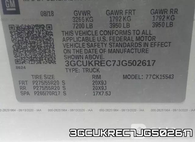 3GCUKREC7JG502617 фото 10