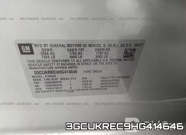 3GCUKREC9HG414646 фото 10
