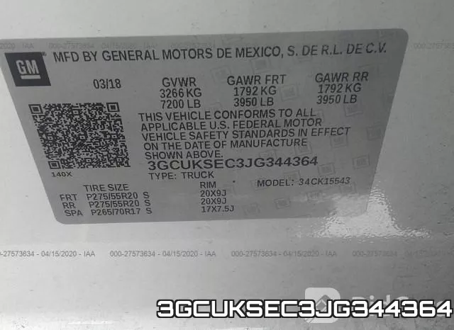 3GCUKSEC3JG344364 фото 10