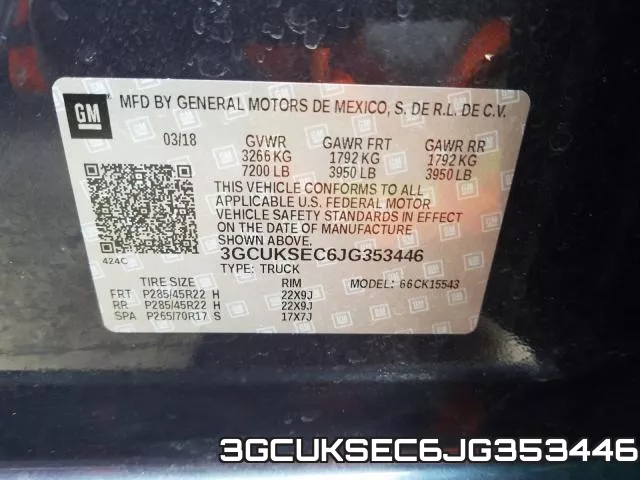 3GCUKSEC6JG353446 фото 2