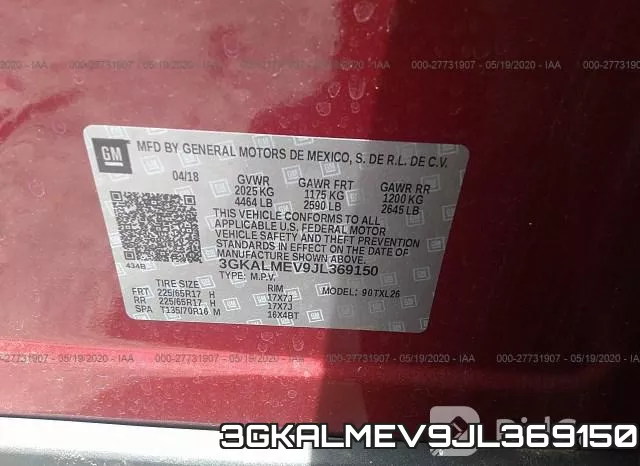 3GKALMEV9JL369150 фото 10