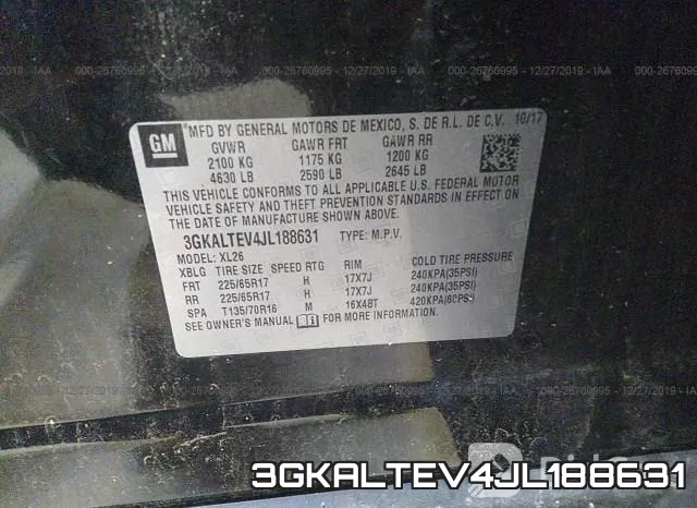 3GKALTEV4JL188631 фото 10