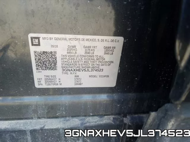 3GNAXHEV5JL374523 фото 2