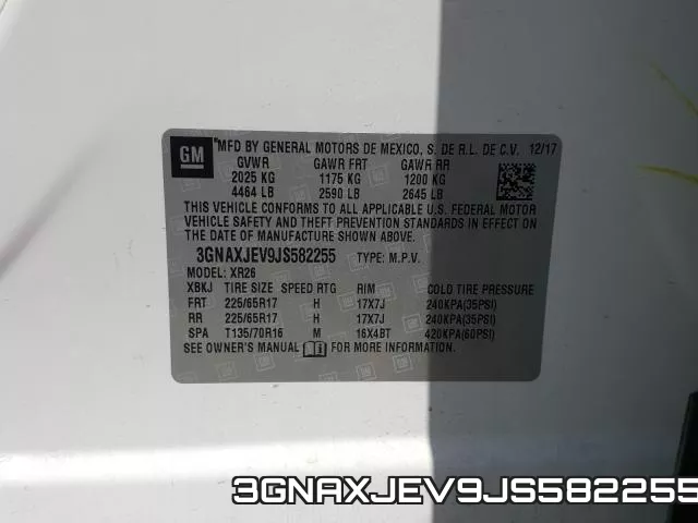 3GNAXJEV9JS582255 фото 2