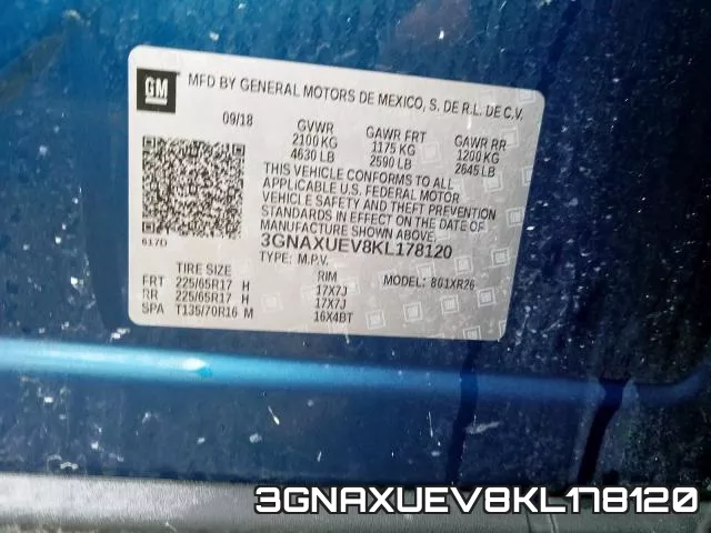 3GNAXUEV8KL178120 фото 2