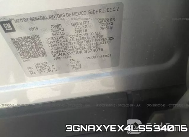 3GNAXYEX4LS534076 фото 10