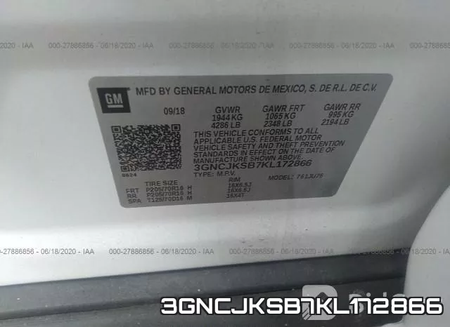 3GNCJKSB7KL172866 фото 10