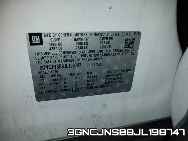 3GNCJNSB8JL198747 фото 2