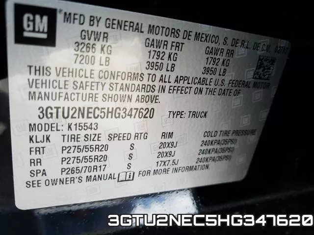 3GTU2NEC5HG347620 фото 2