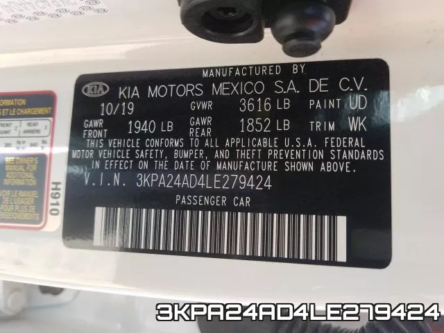 3KPA24AD4LE279424 фото 2