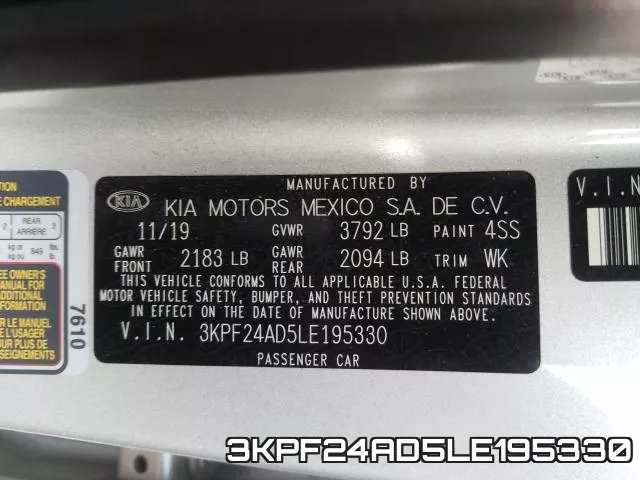 3KPF24AD5LE195330 фото 2