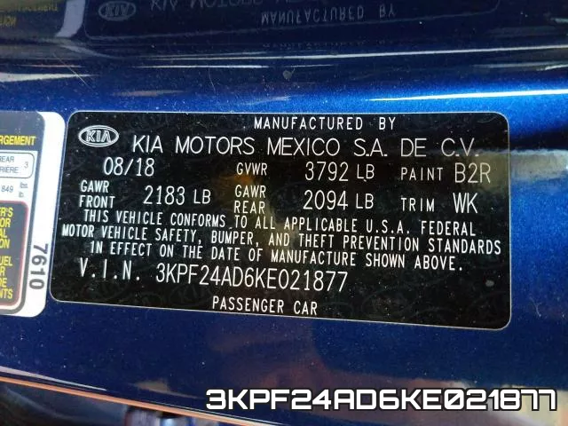 3KPF24AD6KE021877 фото 2