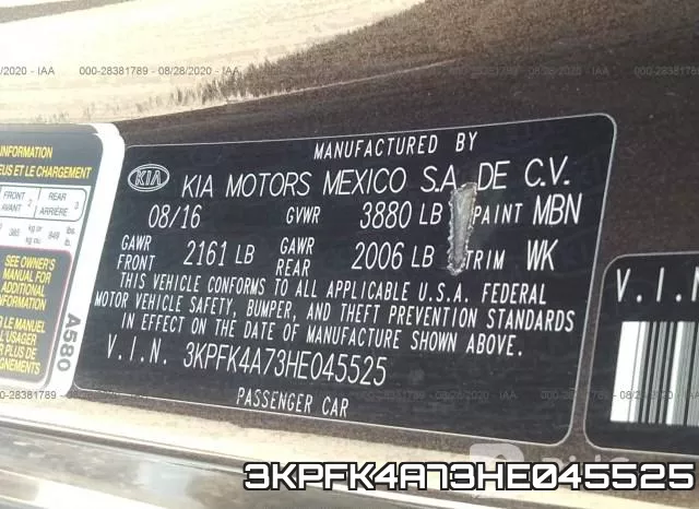 3KPFK4A73HE045525 фото 10