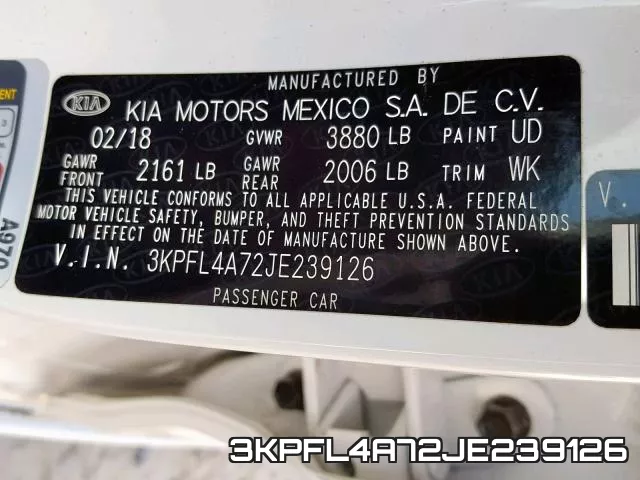 3KPFL4A72JE239126 фото 2