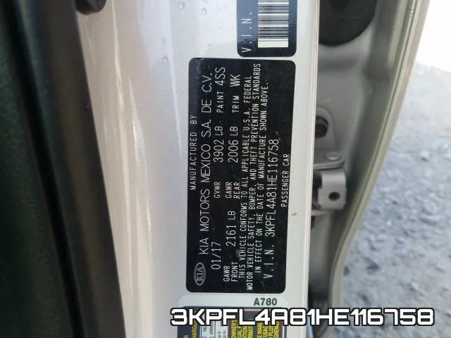 3KPFL4A81HE116758 фото 2