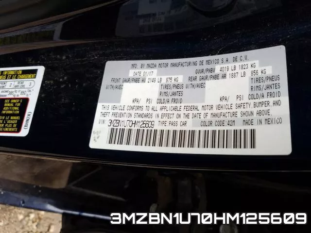 3MZBN1U70HM125609 фото 2