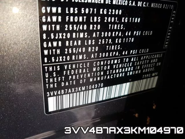 3VV4B7AX3KM104970 фото 2