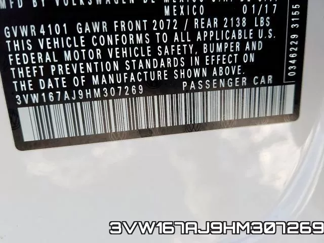 3VW167AJ9HM307269 фото 2