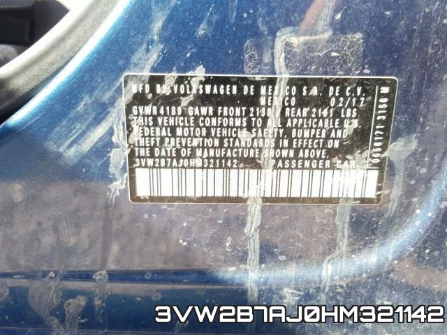 3VW2B7AJ0HM321142 фото 2