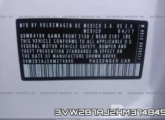 3VW2B7AJ2HM374845 фото 10