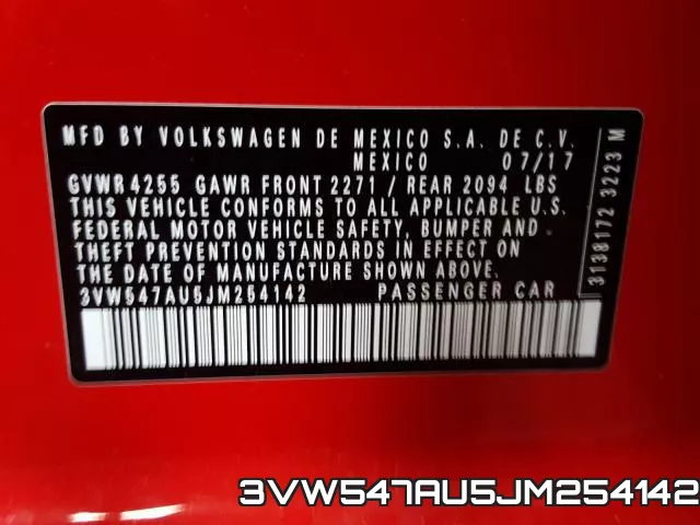 3VW547AU5JM254142 фото 2