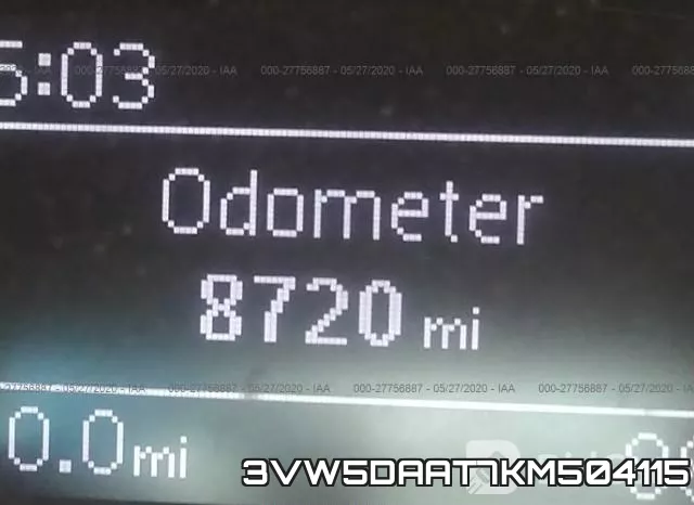 3VW5DAAT7KM504115 фото 8