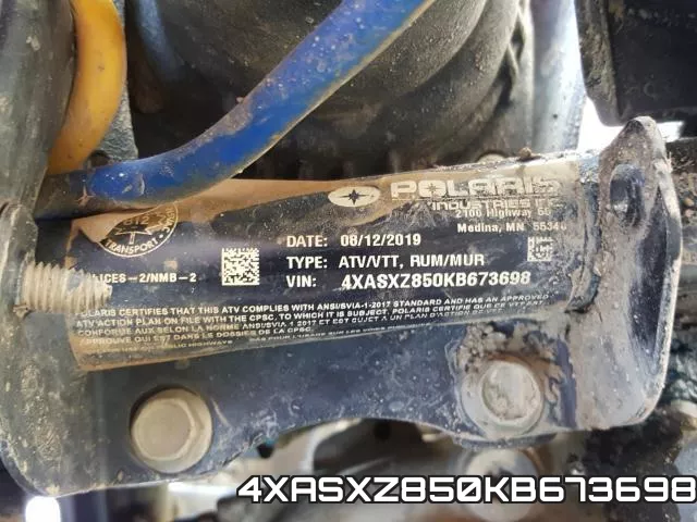4XASXZ850KB673698 фото 2