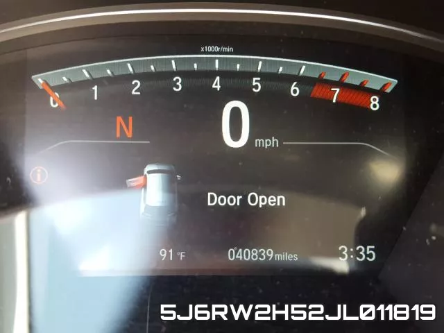 5J6RW2H52JL011819 фото 9