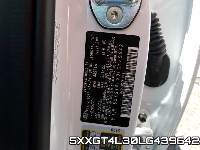 5XXGT4L30LG439642 фото 2