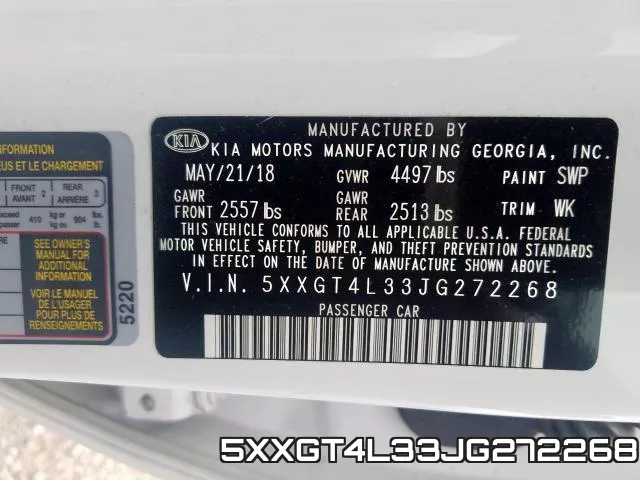 5XXGT4L33JG272268 фото 2