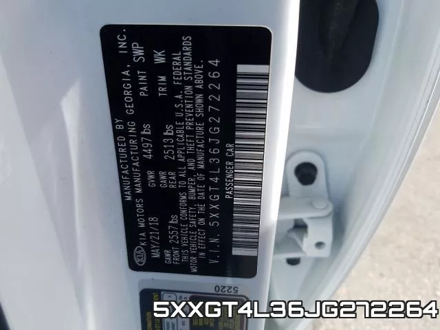 5XXGT4L36JG272264 фото 2