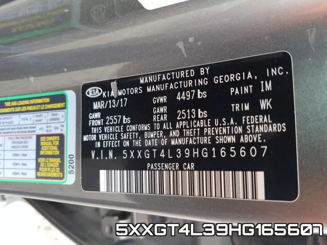 5XXGT4L39HG165607 фото 2