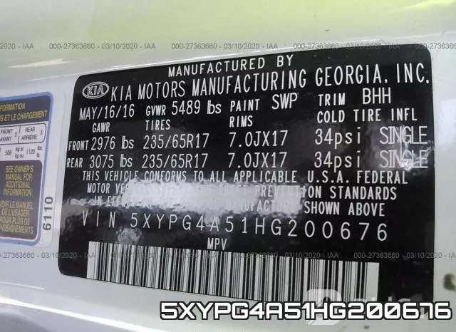 5XYPG4A51HG200676 фото 10