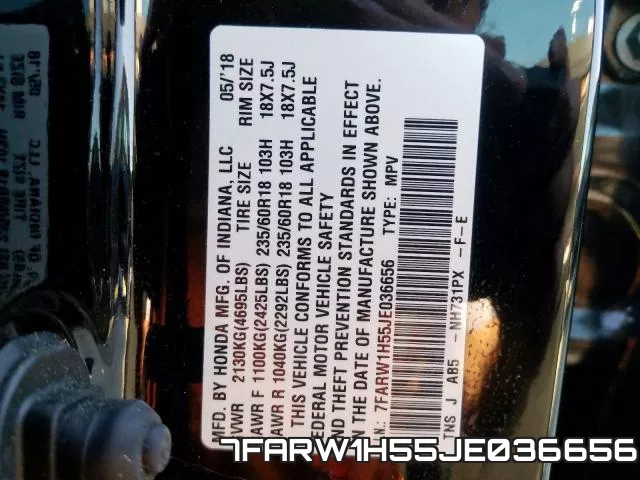 7FARW1H55JE036656 фото 2