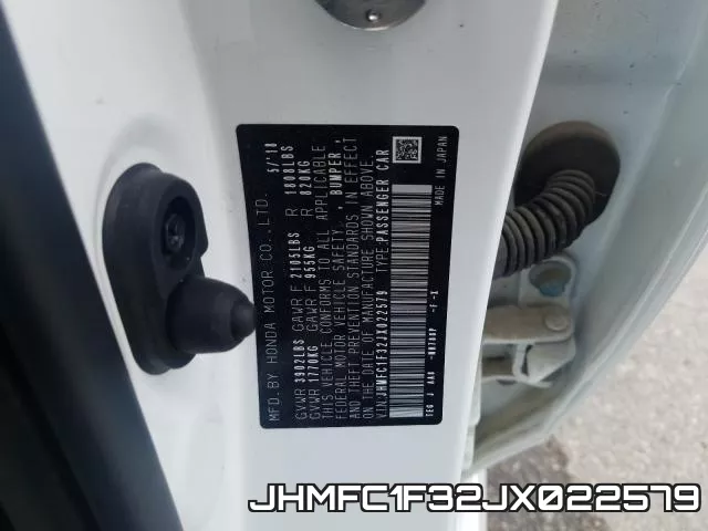 JHMFC1F32JX022579 фото 2