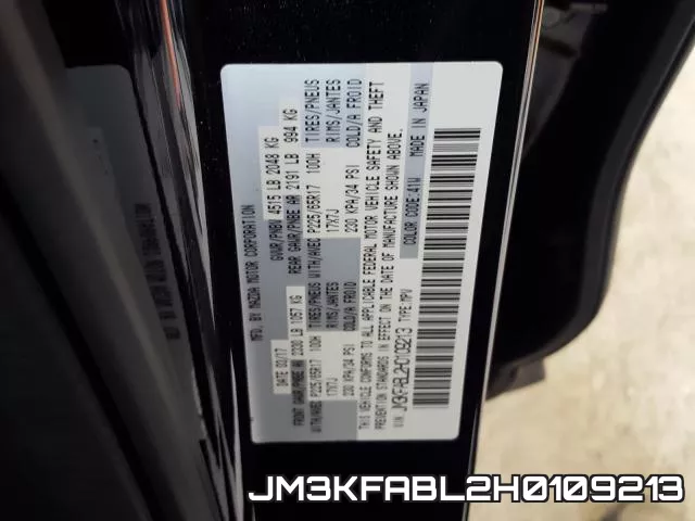 JM3KFABL2H0109213 фото 2