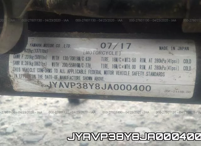 JYAVP38Y8JA000400 фото 2