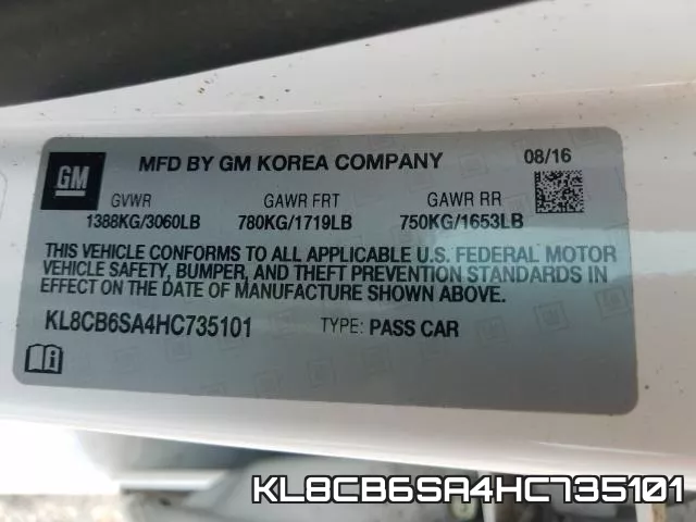 KL8CB6SA4HC735101 фото 2