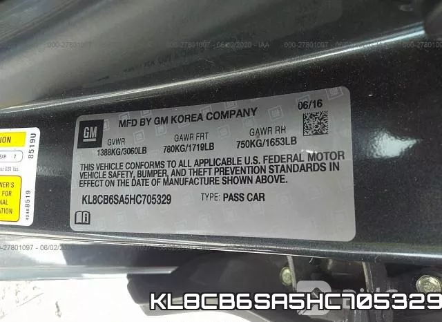 KL8CB6SA5HC705329 фото 10